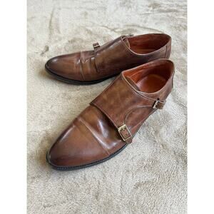 Melvin & Hamilton Roberta 2 Brown Leather Monk Strap Dress Shoe EU 40 US M7 W9.5